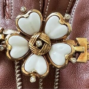 Mazer Bros Milk Glass Heart Bracelet Vintage 1940 Collectible